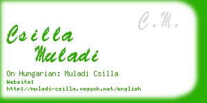 csilla muladi business card